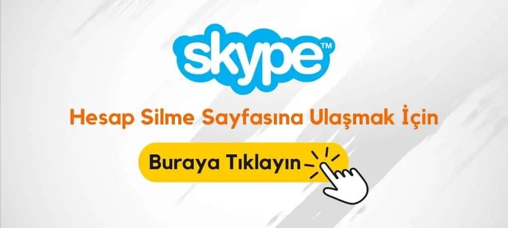 Skype Hesap Silme Linki